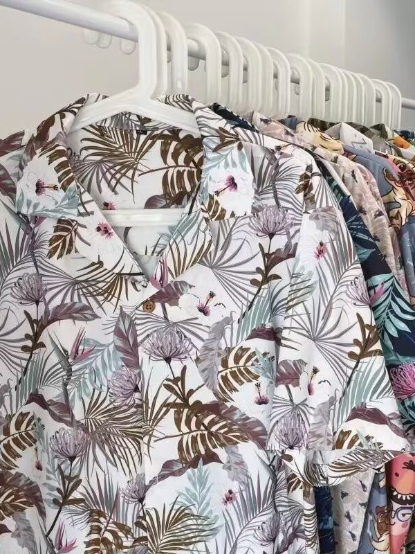Vintage Hawaiian Floral Shirt - Koszula w stylu vintage z tajskimi