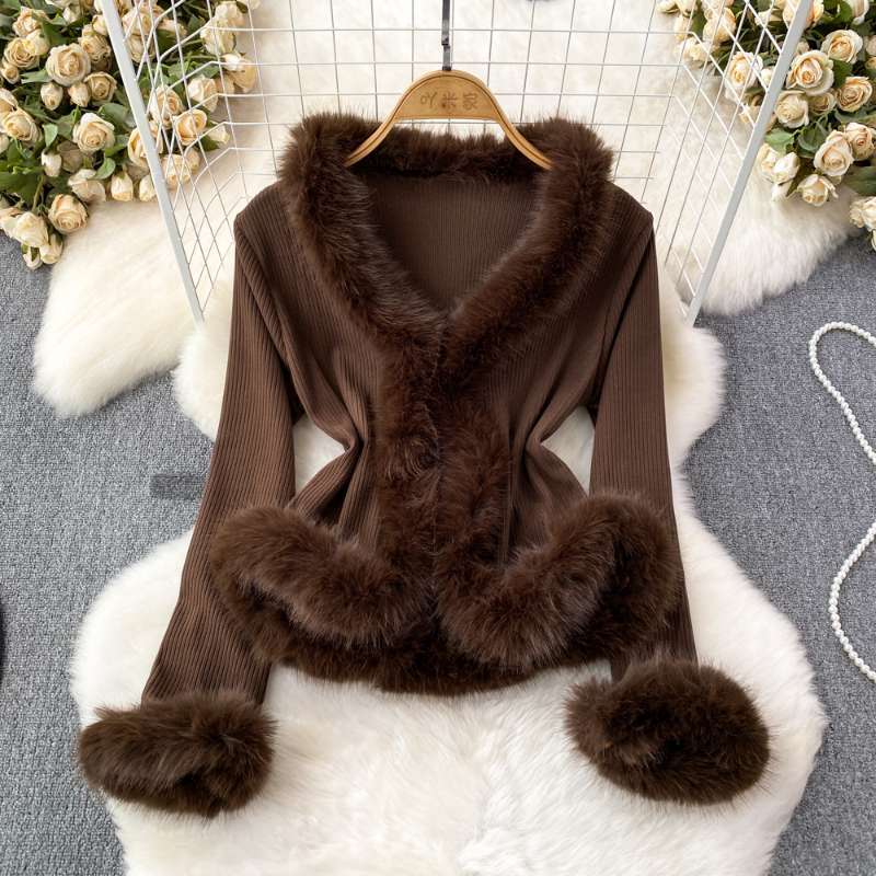 Jackets - Damska kurtka plus size z imitacją