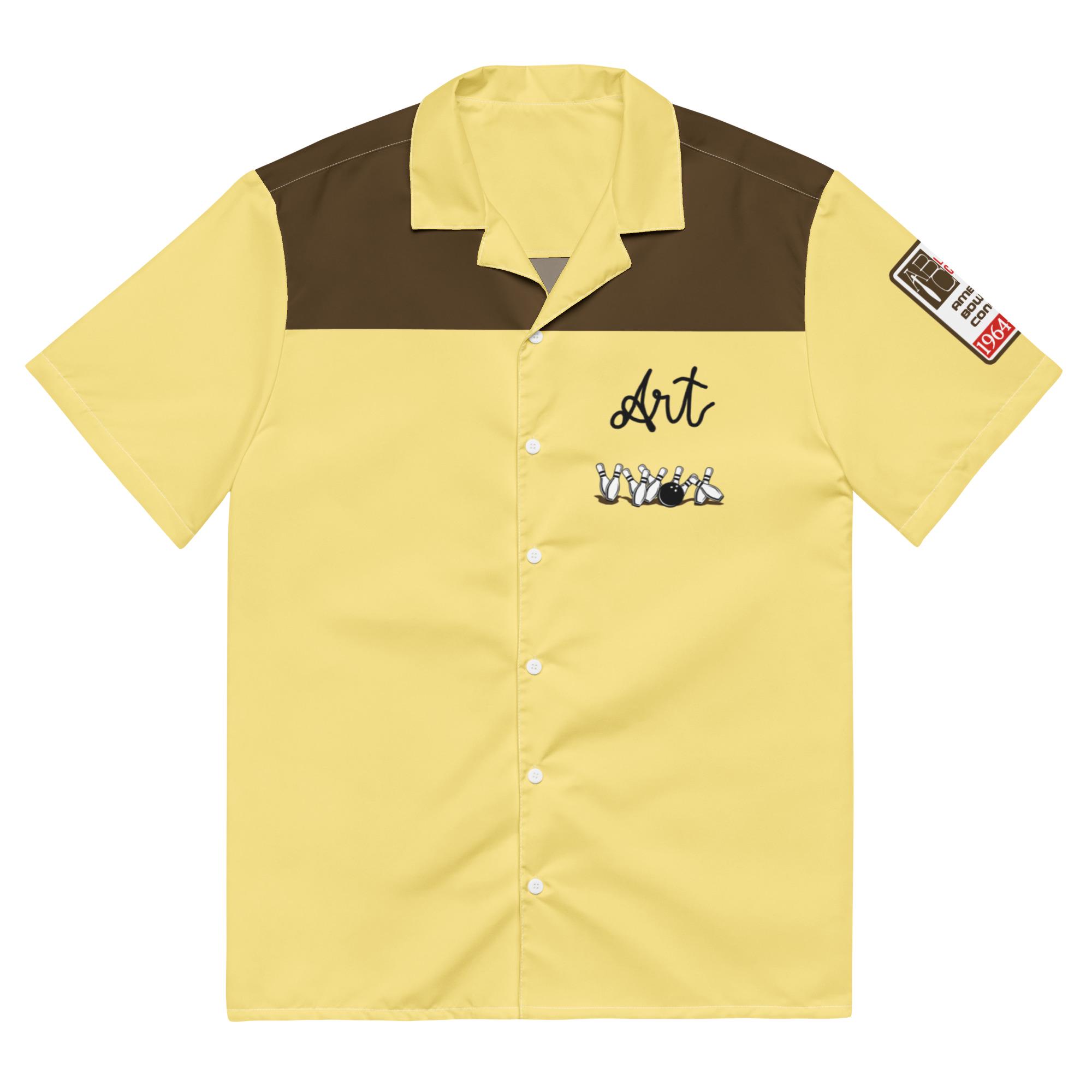 Short Sleeve Bowling Shirt Retro - Koszula bowlingowa z krótkim rękawem w