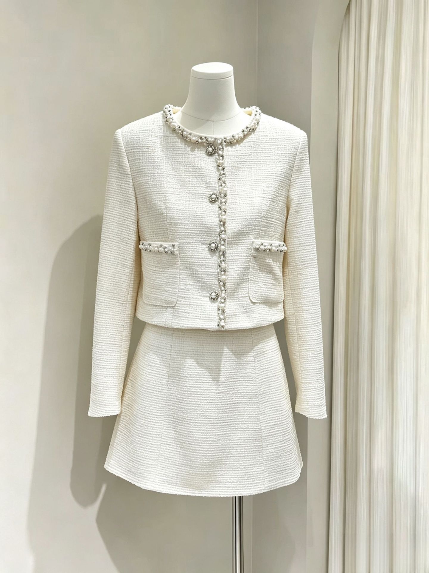 Jackets - Damski dwuczęściowy zestaw modowy: sukienka mini