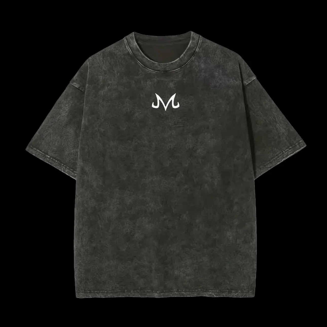 Acid Wash Vintage Graphic T Shirt - Koszulka męska Majin M Logo Acid