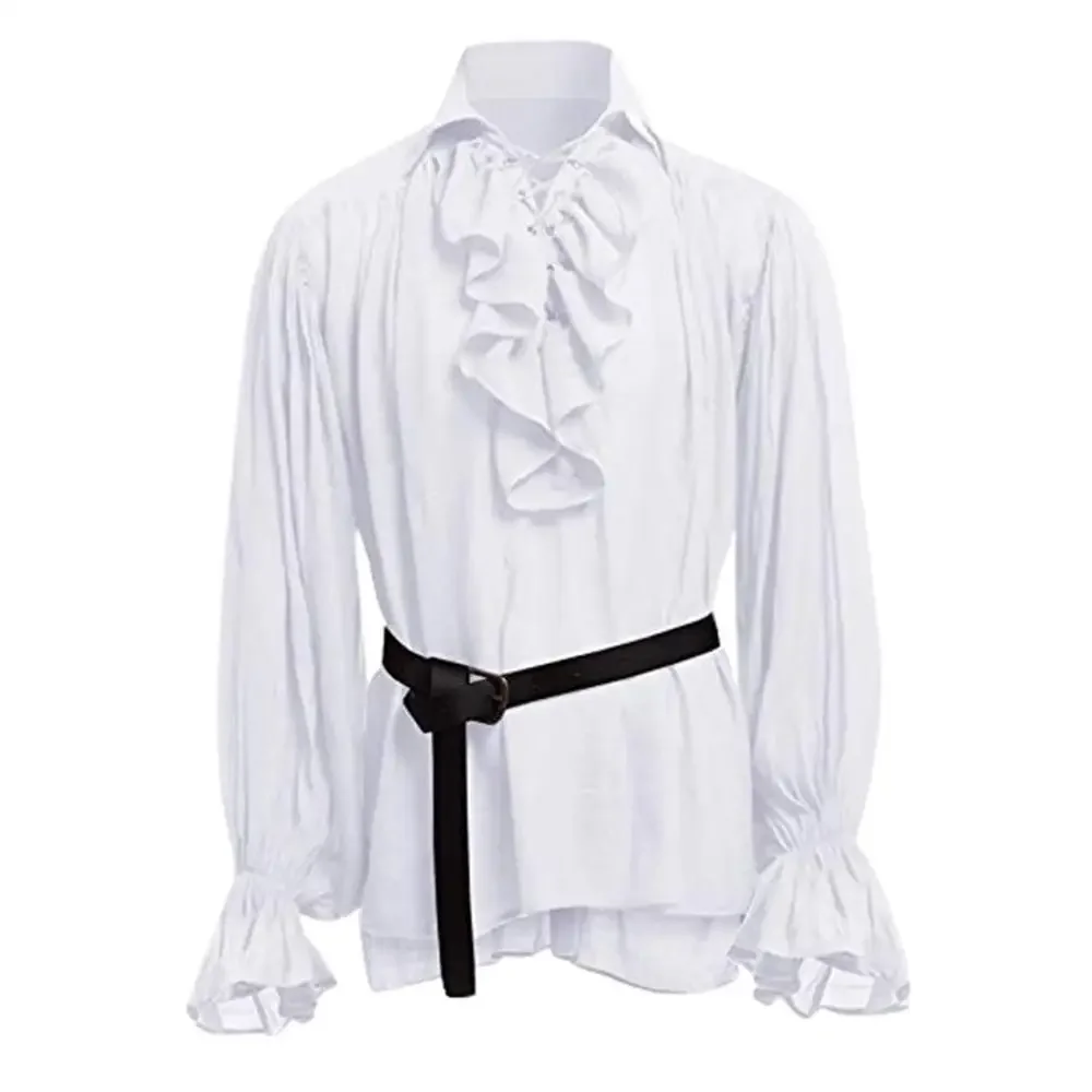 Średniowieczne koszule z falba – Medieval Gothic Lace Up Pirate Shirt recenzja i cena