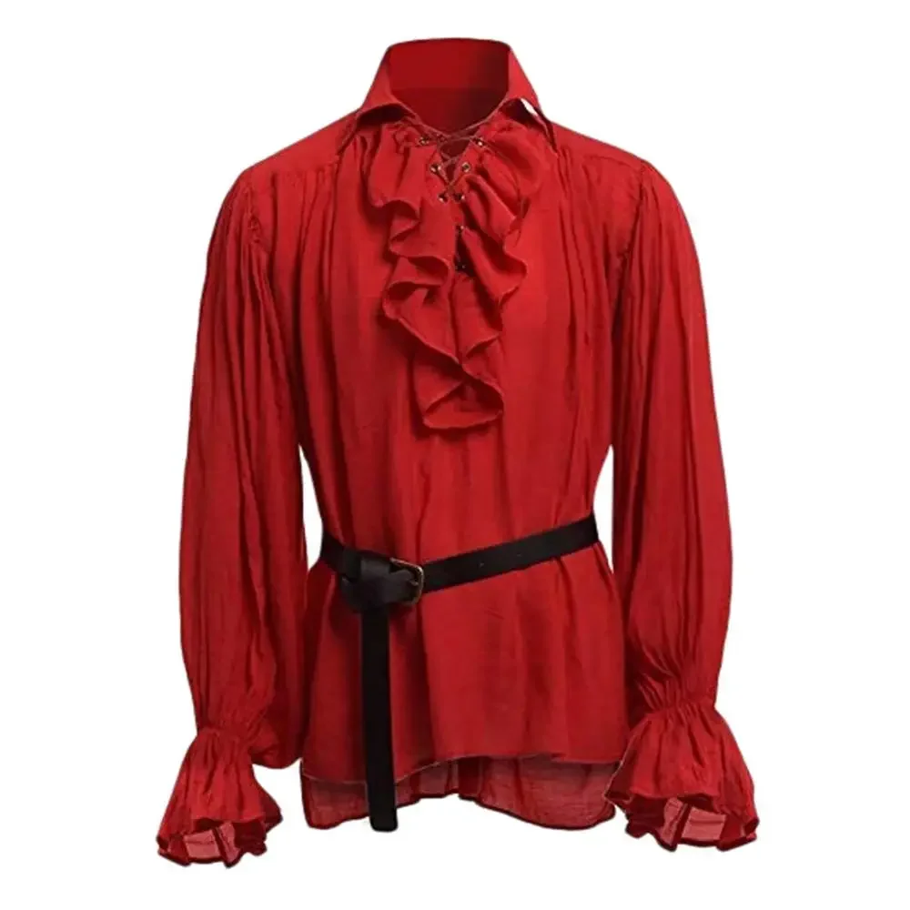 Średniowieczne koszule z falba – Medieval Gothic Lace Up Pirate Shirt recenzja i cena