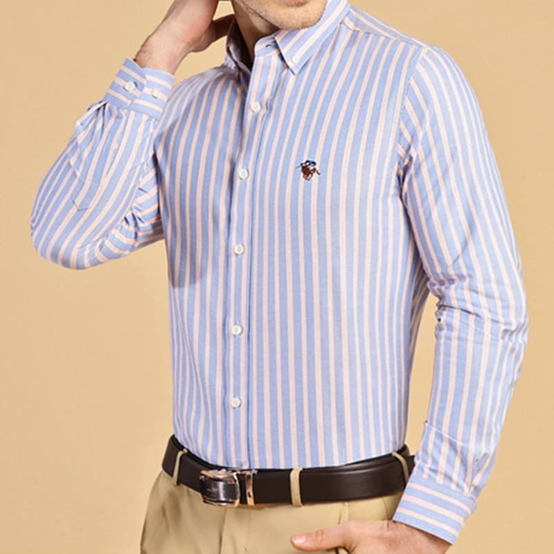 Nowe koszule męskie z długim r – Oxford Cotton Casual Shirt Business recenzja i cena