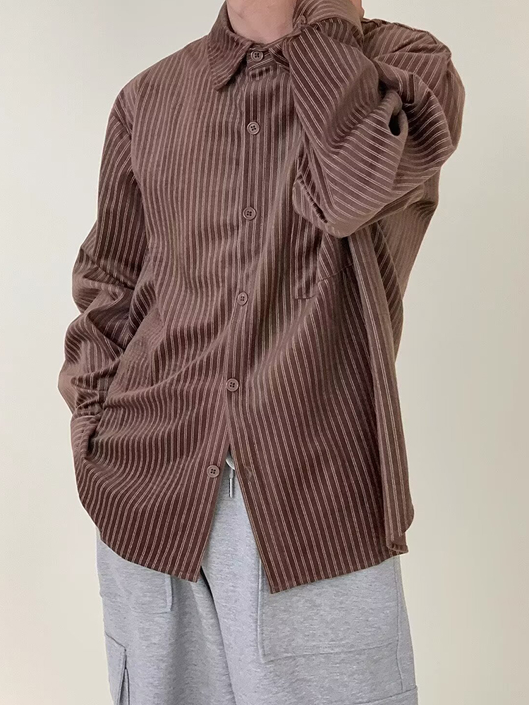 Stylowe męskie koszule sztruks – Corduroy Button Up Shirt Men recenzja i cena