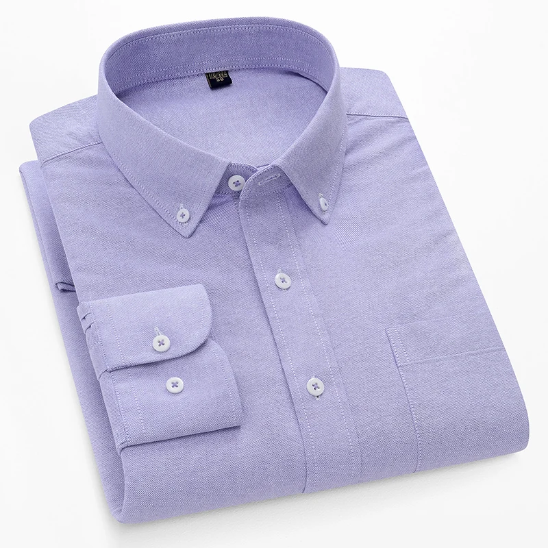 Koszule męskie z długim rękawe – Oxford Cotton Casual Shirt Business recenzja i cena