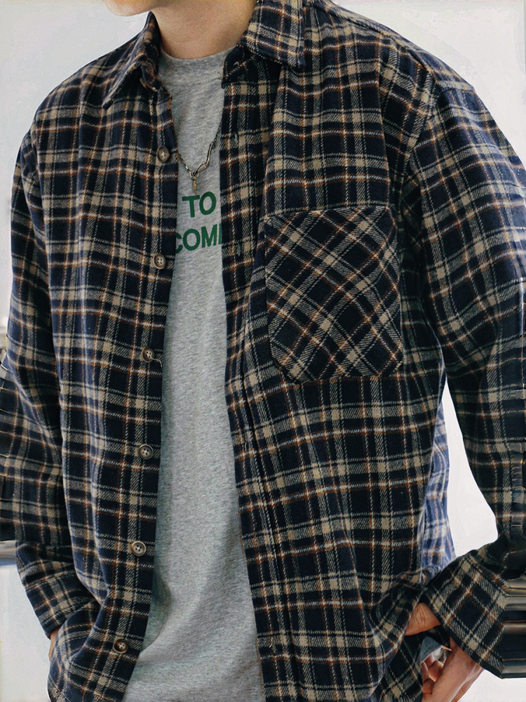 ‌ Męska koszula flanelowa w st – Flannel Plaid Shirt Heavy Weight recenzja i cena