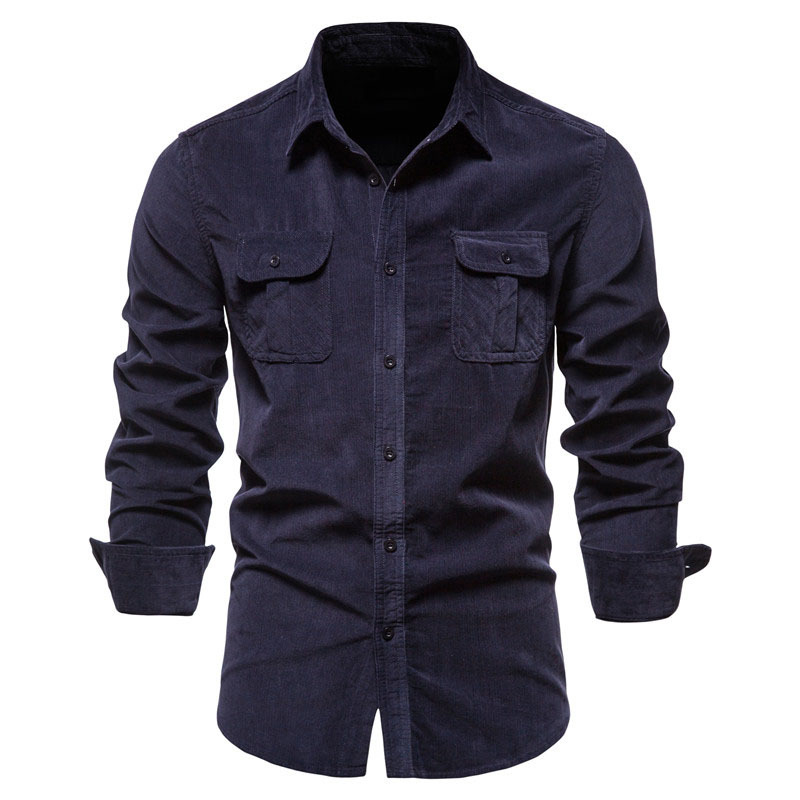 Męskie kurtki koszulowe z sztr – Corduroy Button Up Shirt Men recenzja i cena