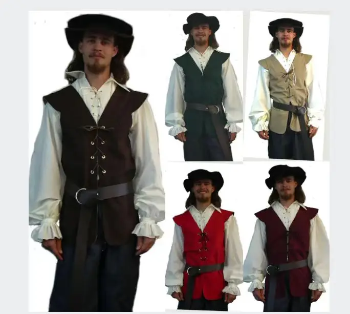 Średniowieczne koszule marszcz – Medieval Gothic Lace Up Pirate Shirt recenzja i cena