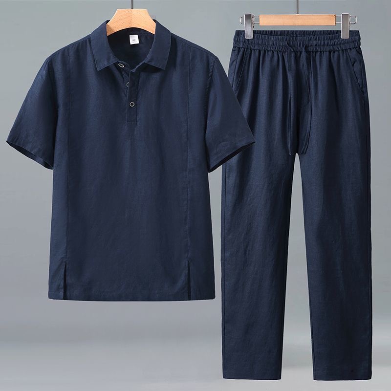 Moda wiosna/lato Retro Sportow – Mens Linen Shirt Long Sleeve recenzja i cena