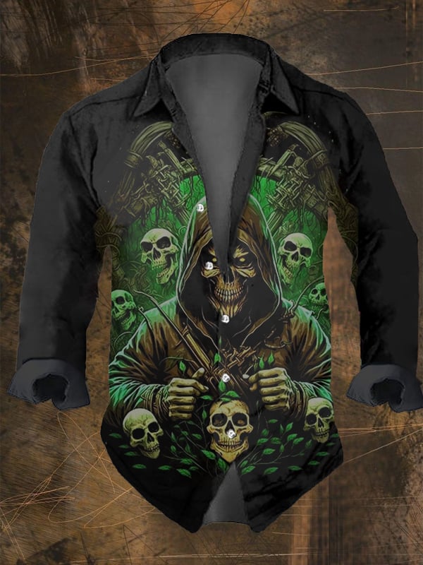 Halloweenowa męska koszula z c – Vintage Hawaiian Floral Shirt recenzja i cena