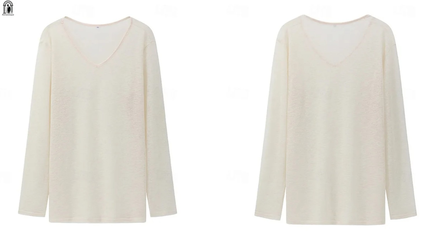 Męska koszulka z długim rękawe – Mens Linen Shirt Long Sleeve recenzja i cena