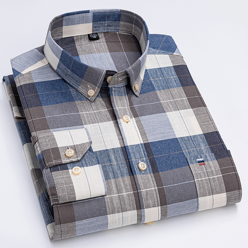 Męskie koszule codzienne Baweł – Oxford Cotton Casual Shirt Business recenzja i cena