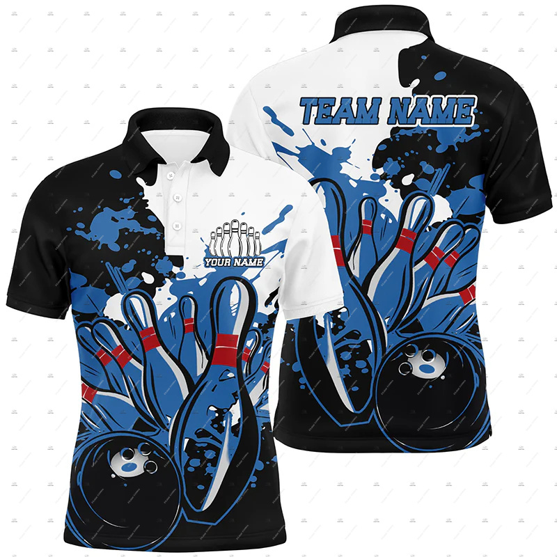 Koszulki Polo z Krótkim Rękawe – Short Sleeve Bowling Shirt Retro recenzja i cena