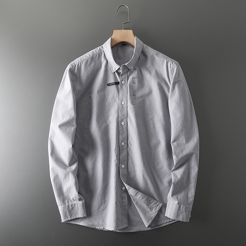 Moda męska Biznesowa praca ślu – Oxford Cotton Casual Shirt Business recenzja i cena