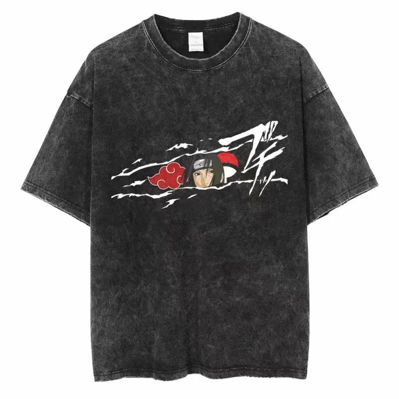 Koszulka z efektem sprania Nar – Acid Wash Vintage Graphic T Shirt recenzja i cena