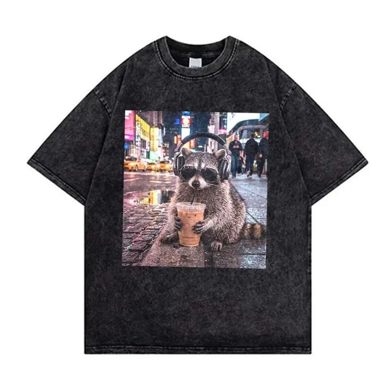 Koszulka męska w stylu vintage – Acid Wash Vintage Graphic T Shirt recenzja i cena
