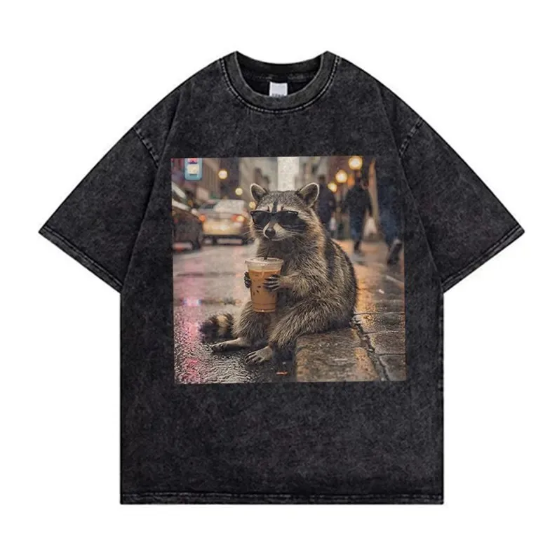 Koszulka męska w stylu vintage – Acid Wash Vintage Graphic T Shirt recenzja i cena
