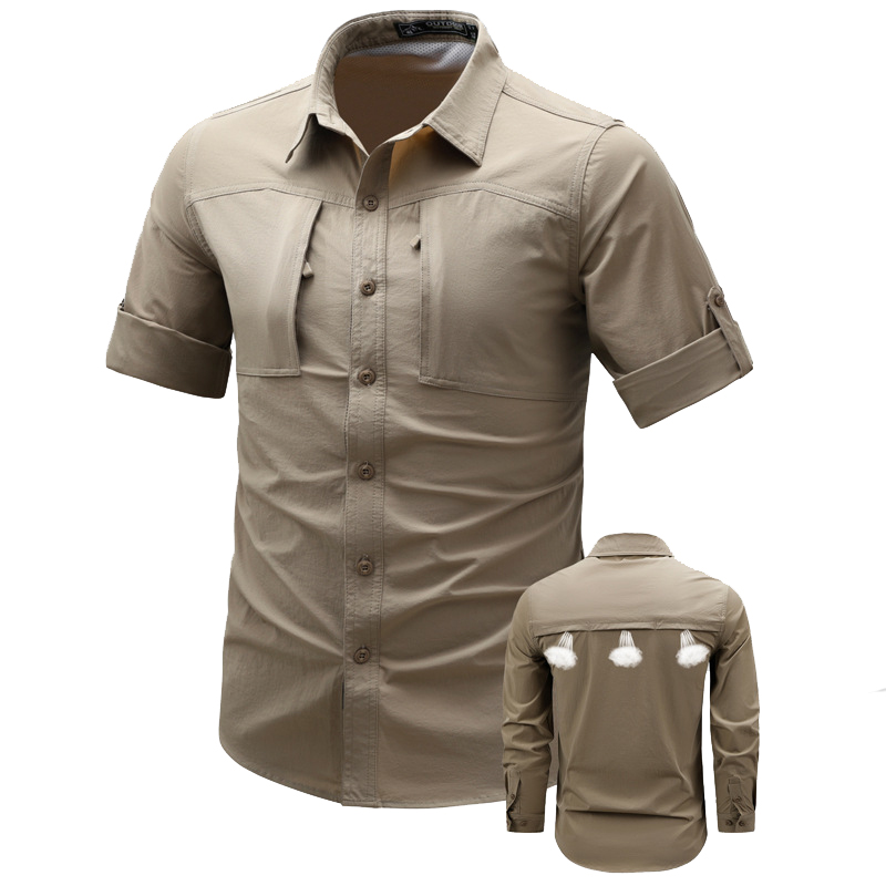 Męskie koszule cargo z długim  – Tactical Military Shirt Cargo recenzja i cena