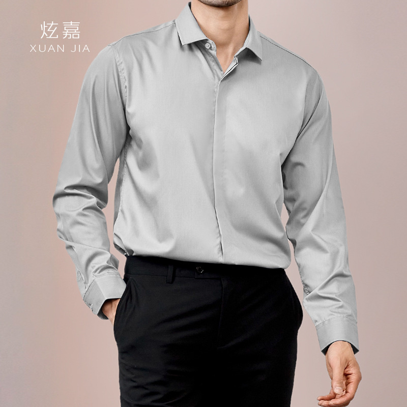 Męska jedwabna koszula 2026 Wi – Mens Satin Silk Dress Shirt recenzja i cena