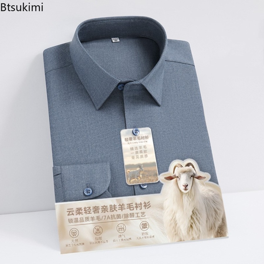 Nowe wysokiej jakości koszule  – Mandarin Collar Formal Shirt Slim Fit recenzja i cena