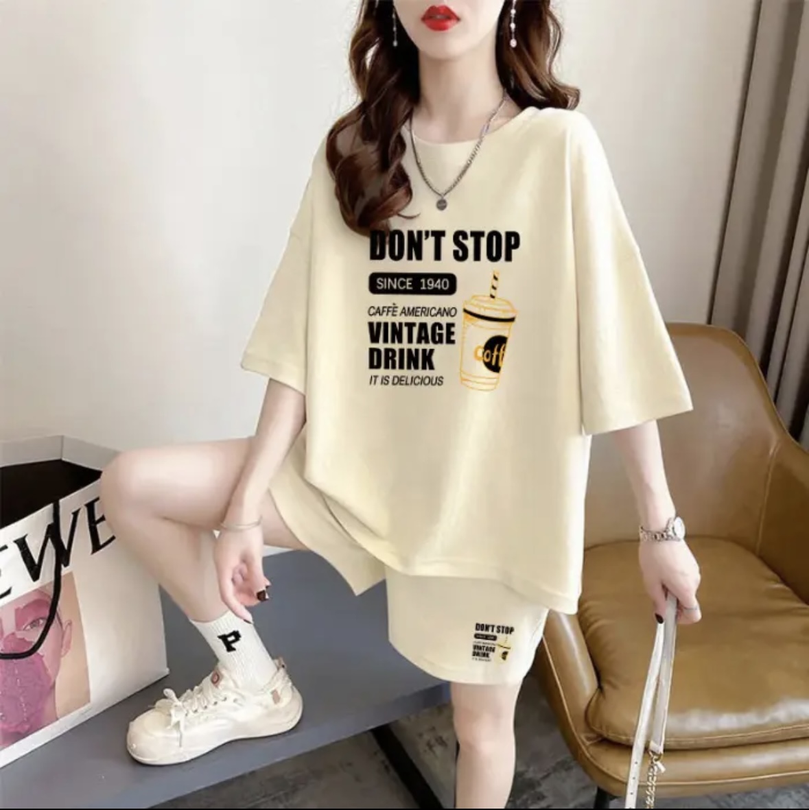 Modny damski letni komplet szo – T-Shirts recenzja i cena